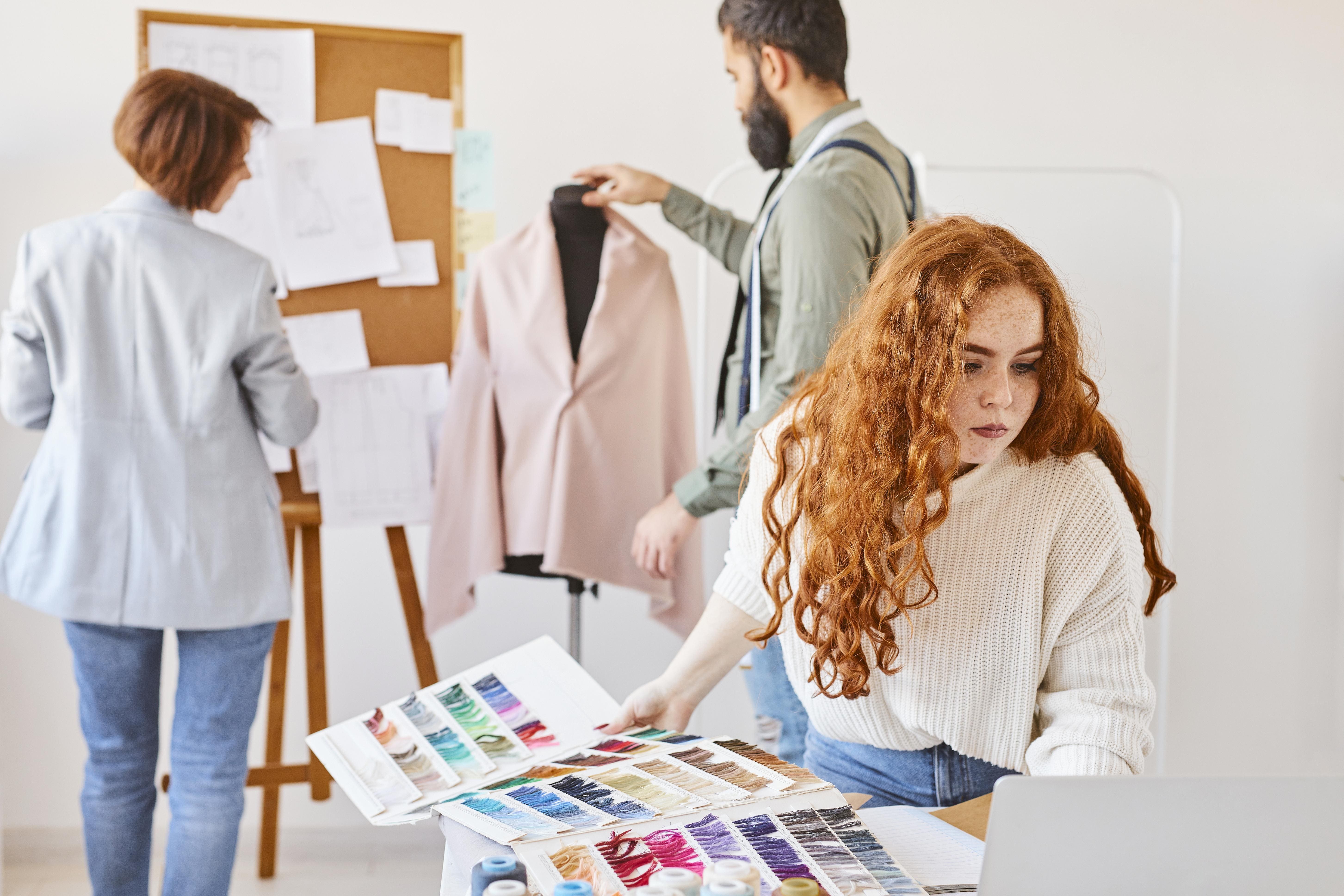 Models in tailored outfits